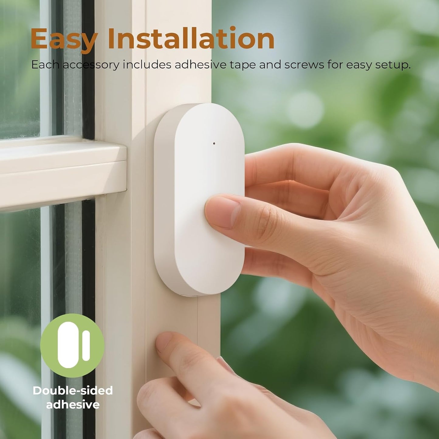 Wireless Door Window Sensor Alarm for Kids Safety, Door Sensors Replacements,Alarm Host/Siren Required（Wireless 433MHz Connection (4 Pack)