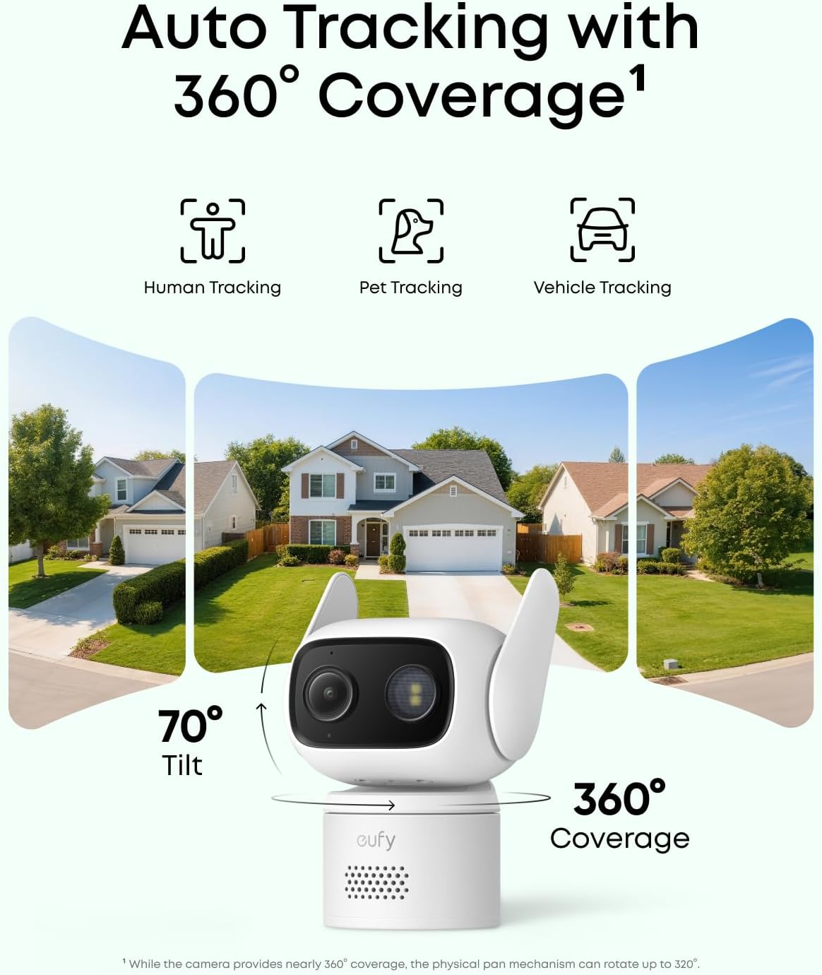 eufy Security Indoor/Outdoor Camera C31(2-Pack), IP66, No Subscription