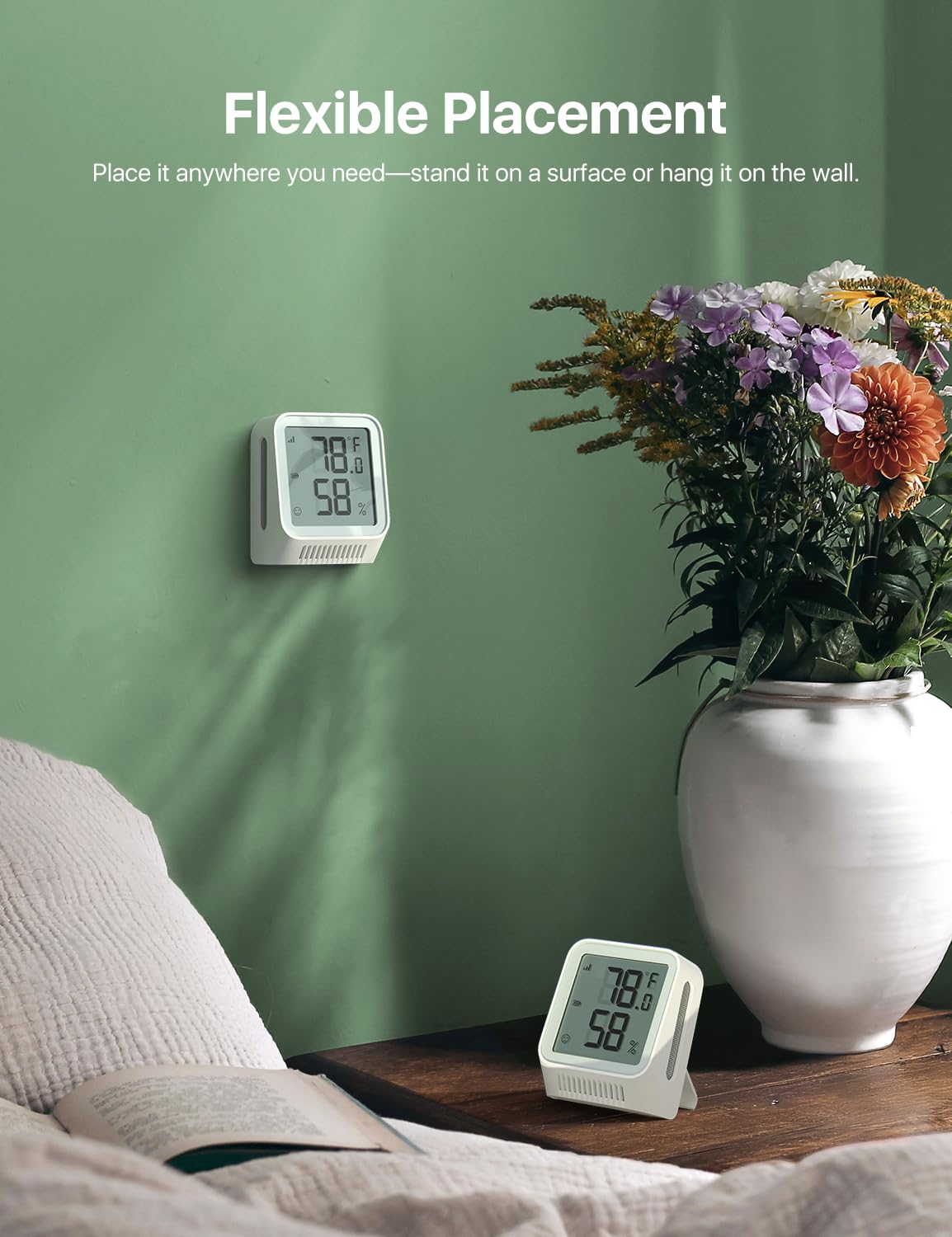 X-Sense Wi-Fi Thermometer Hygrometer with LCD, 3 Sensors & Base Station
