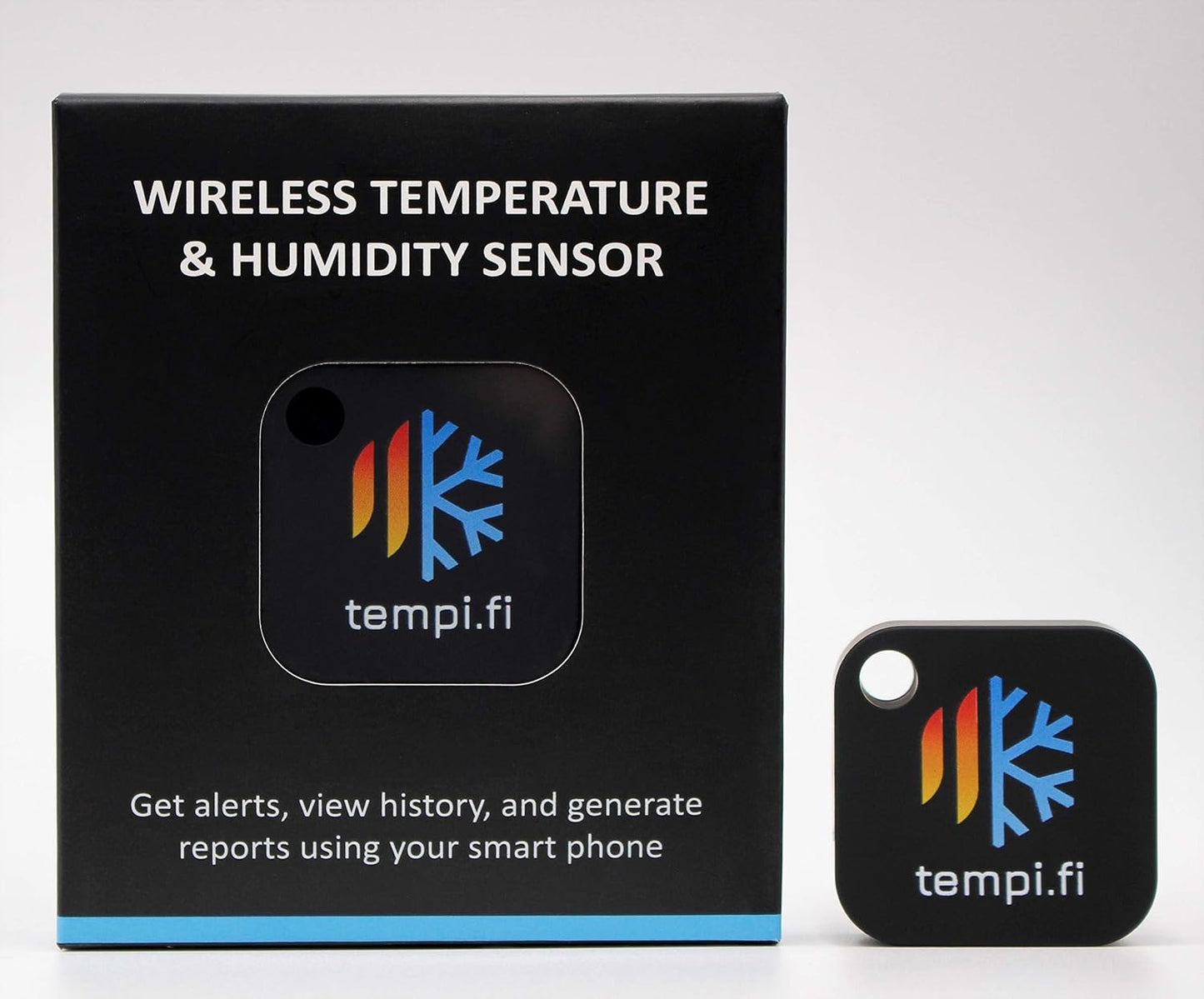 Wireless Temperature and Humidity Sensor - Developed in The USA - 24/7 Data Logger with Alarm – Bluetooth Smart Thermometer and Hygrometer - Bluetooth Only - Not WiFi