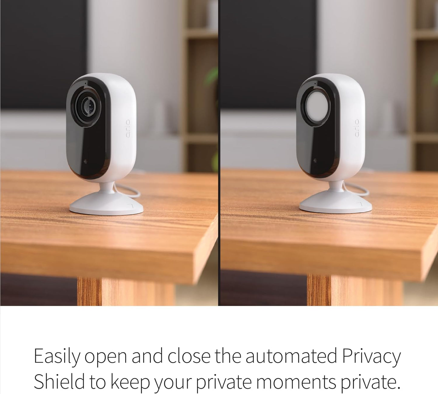 Arlo Essential Indoor Security Camera 2K (2nd Gen, 2023 Release) - Wired Plug-in Power, Person Recognition, Animal Detection, 1-Month Trial of Secure Plan, Automated Privacy Shield, 1 Cam, White