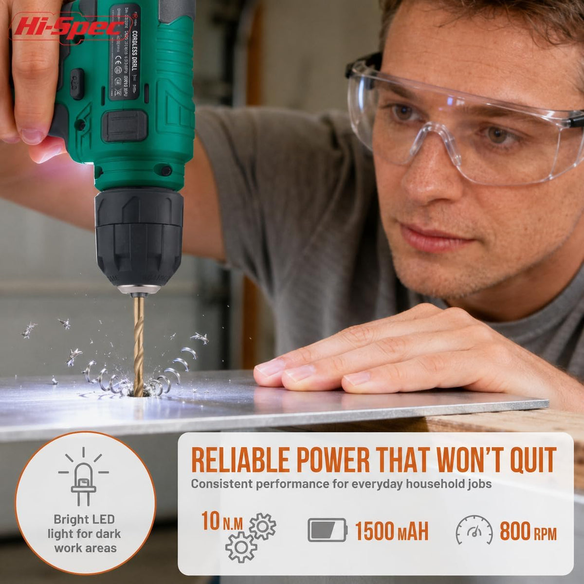 Hi-Spec 8V USB Power Drill Driver Bit Set with Hanging Kit for DIY, Green | faster bit changes, labeled storage, cleaner drilling and driving, portable case, workshop-ready layout, organized storage