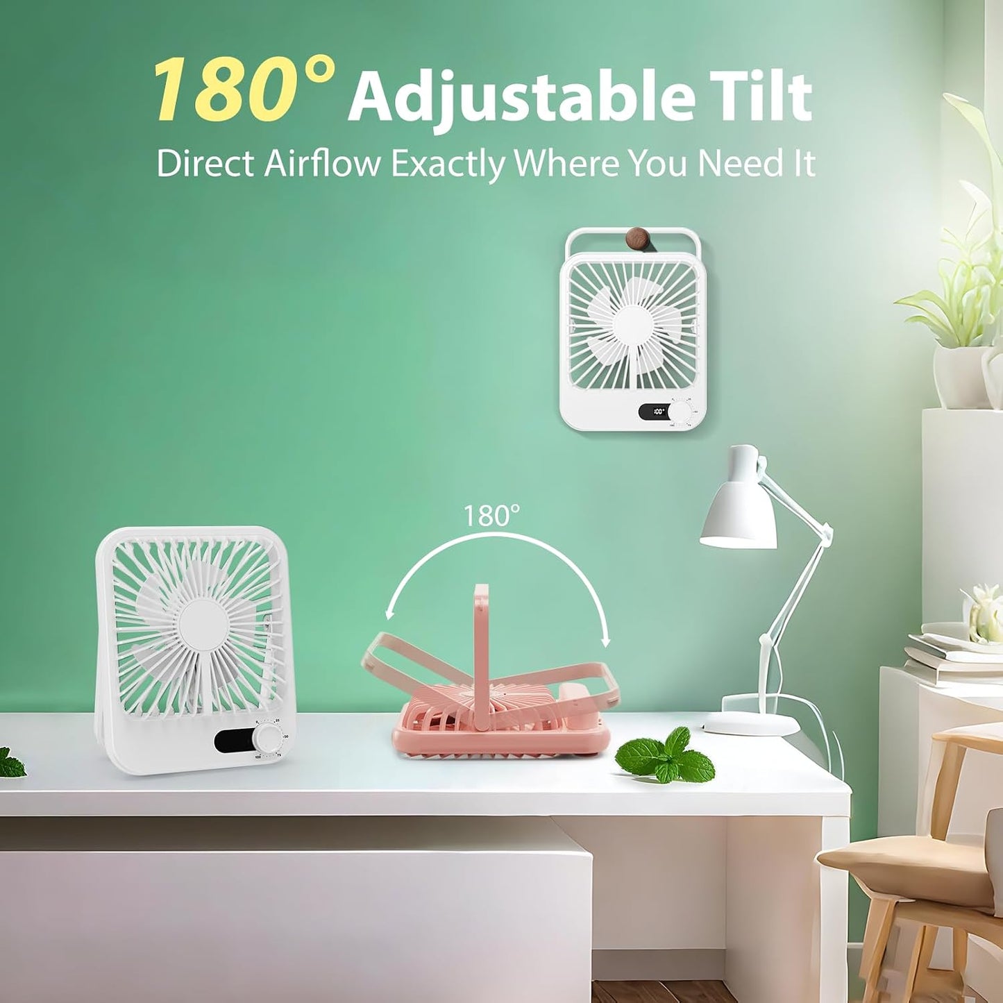 Portable Travel Fan for Cruise Approved, 4000mAh Cruise Essentials 2026 Rechargeable Fan100 Speed Wind Adjustable, Small Travel Essentials for Hotel Beside Sleeping Cruise Ship Must Haves