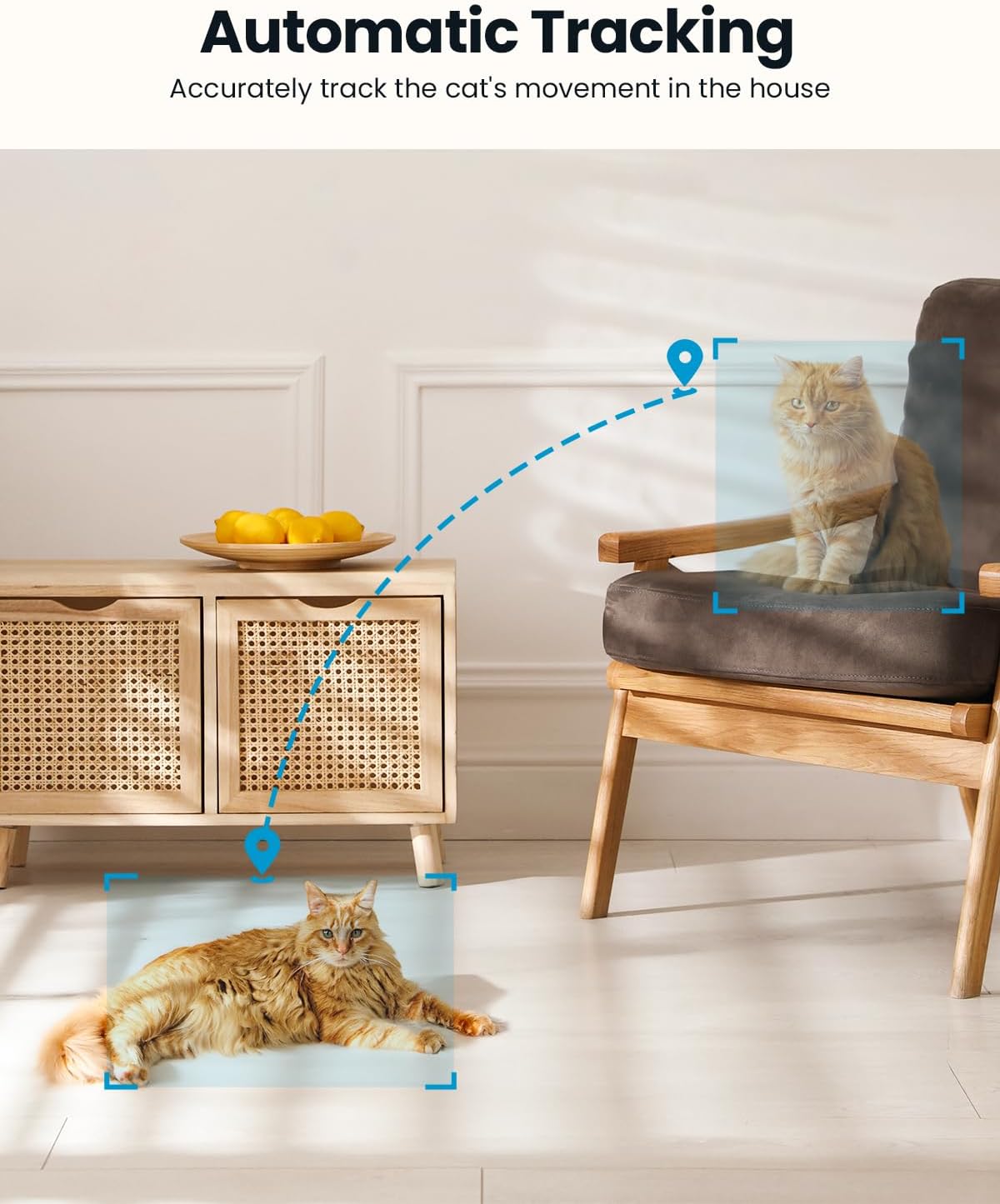 ieGeek Indoor Camera, 2K Cameras for Home Security, 5G Security Camera Indoor, 360° Pet/Dog/Baby Camera with Phone App, AI Tracking, 2-Way Audio, Night Vision, 24/7 SD Card Storage, Alexa (2 Pack)