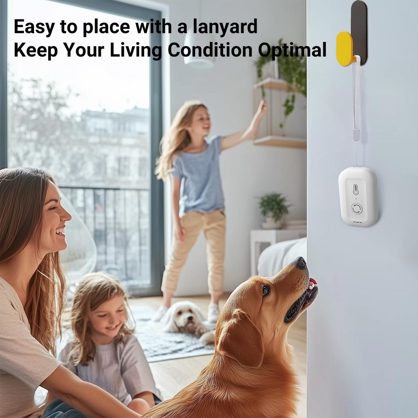 DAYBETTER Smart WiFi Thermometer Hygrometer, 2.4G Indoor Temperature Humidity Sensor with Real-Time Alerts By Daybetter App,Temperature Humidity Monitor for Home Nursery Greenhouse Pet 1pack