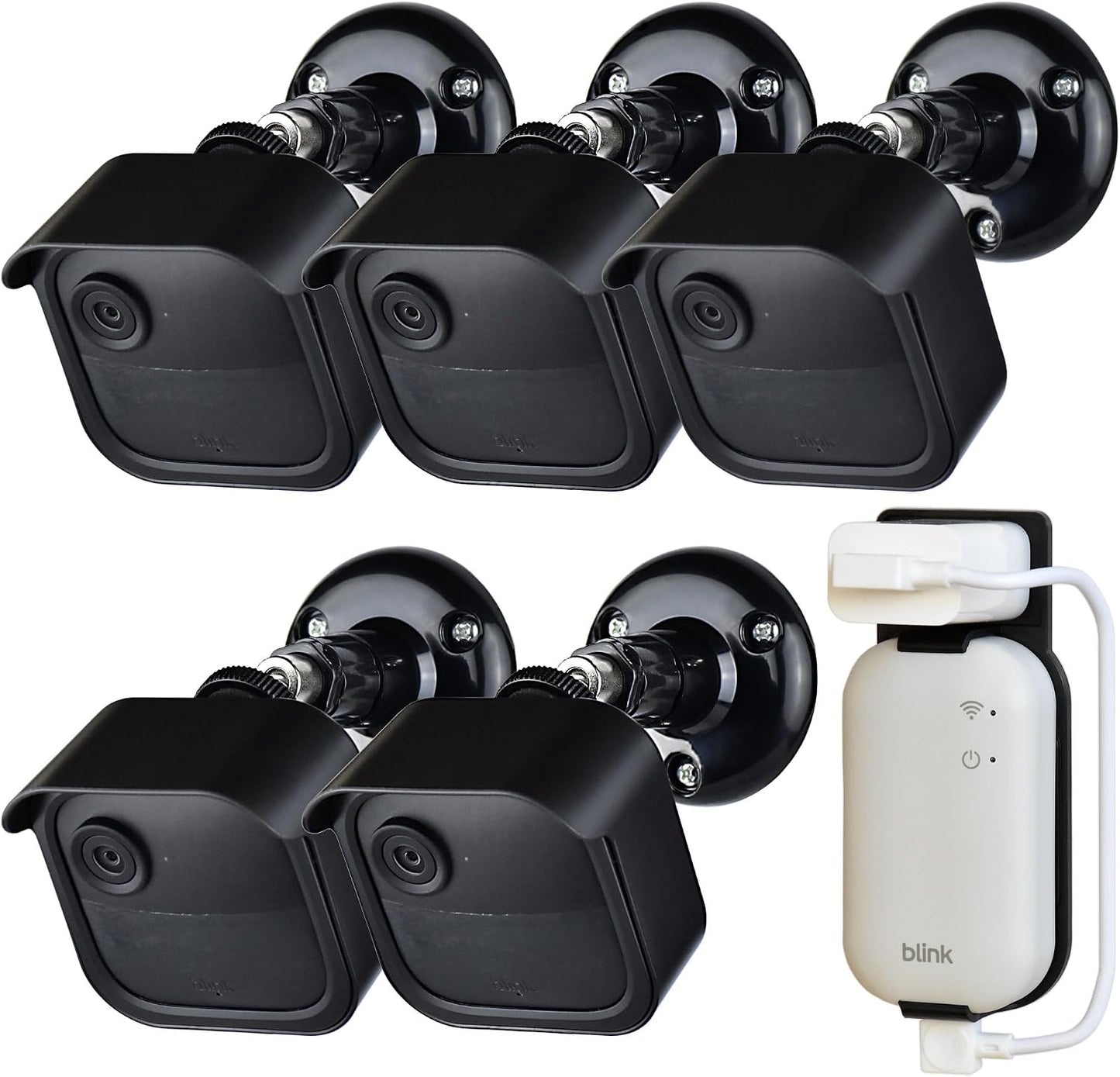 5PACK Blink Outdoor Camera Mount Bracket with Sync Module Core/XR Outlet Mount for Blink Outdoor 4th/3rd Camera (Camera Not Include)