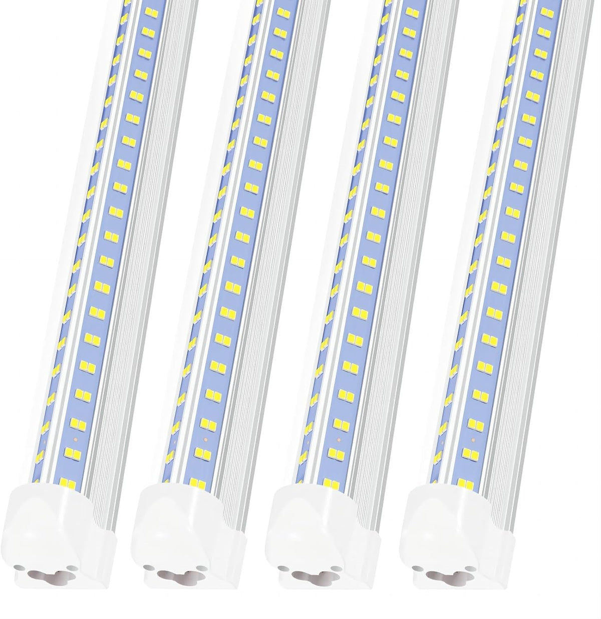 Led Shop Lights,Led Shop Lights 4FT 50W 6500K 7000LM Clear White,Shop Light 4FT 110V Linkable Integrated V-Shape for Shop Garage,Warehouse,Workbench and Workshop Commercial Bay Lighting(2-Pack)