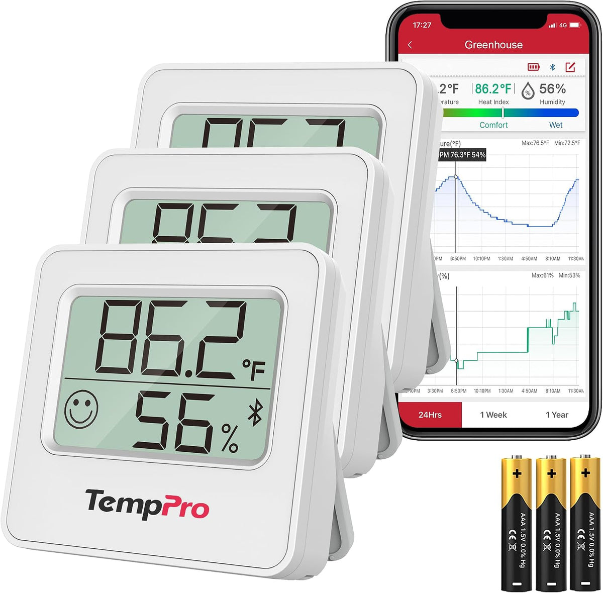TempPro TempAir Hygrometer Indoor Thermometer for Home
