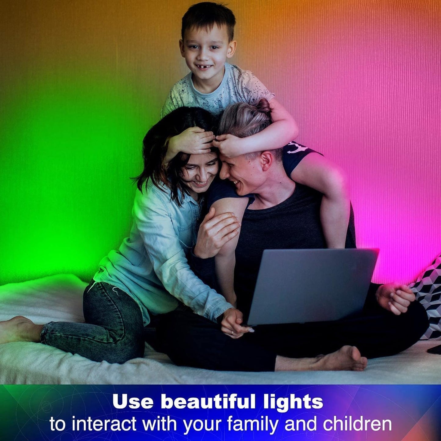 dalattin Led Lights for Bedroom 130ft (2 Rolls of 65.6ft), Led Strip Lights with Remote & App Control, LED Light Strips for Decorative Purposes