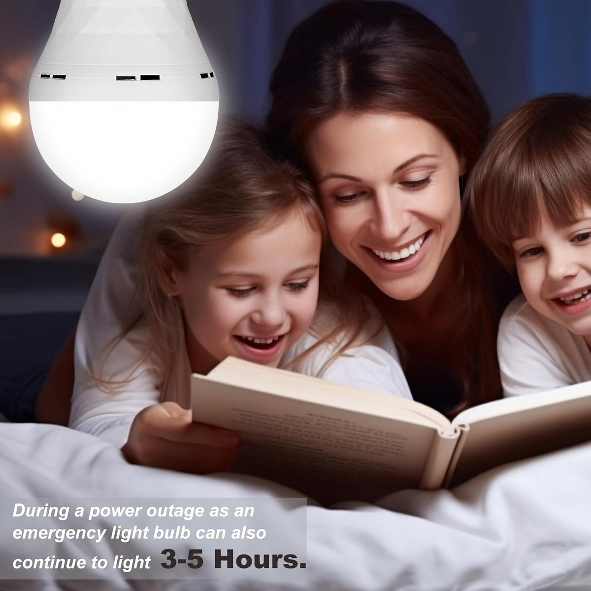 Ostwiki 6 Pack Rechargeable Emergency Light Bulbs Battery Operated Bulb