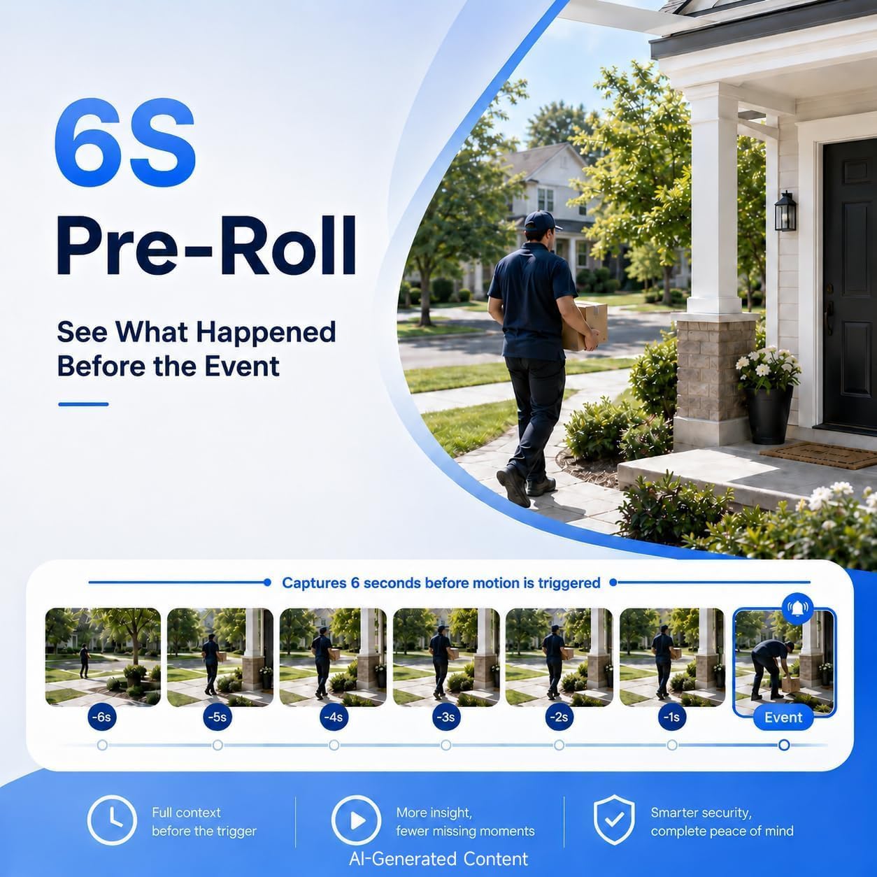 SOIADV 2.5K Window Camera Wireless,No-Drill Install,2.4GHz & 5GHz WiFi Indoor Cameras for Home Security,AI Human Detection, 6s Pre-Roll, Battery Powered,4MP Color Night Vision,SD/Cloud