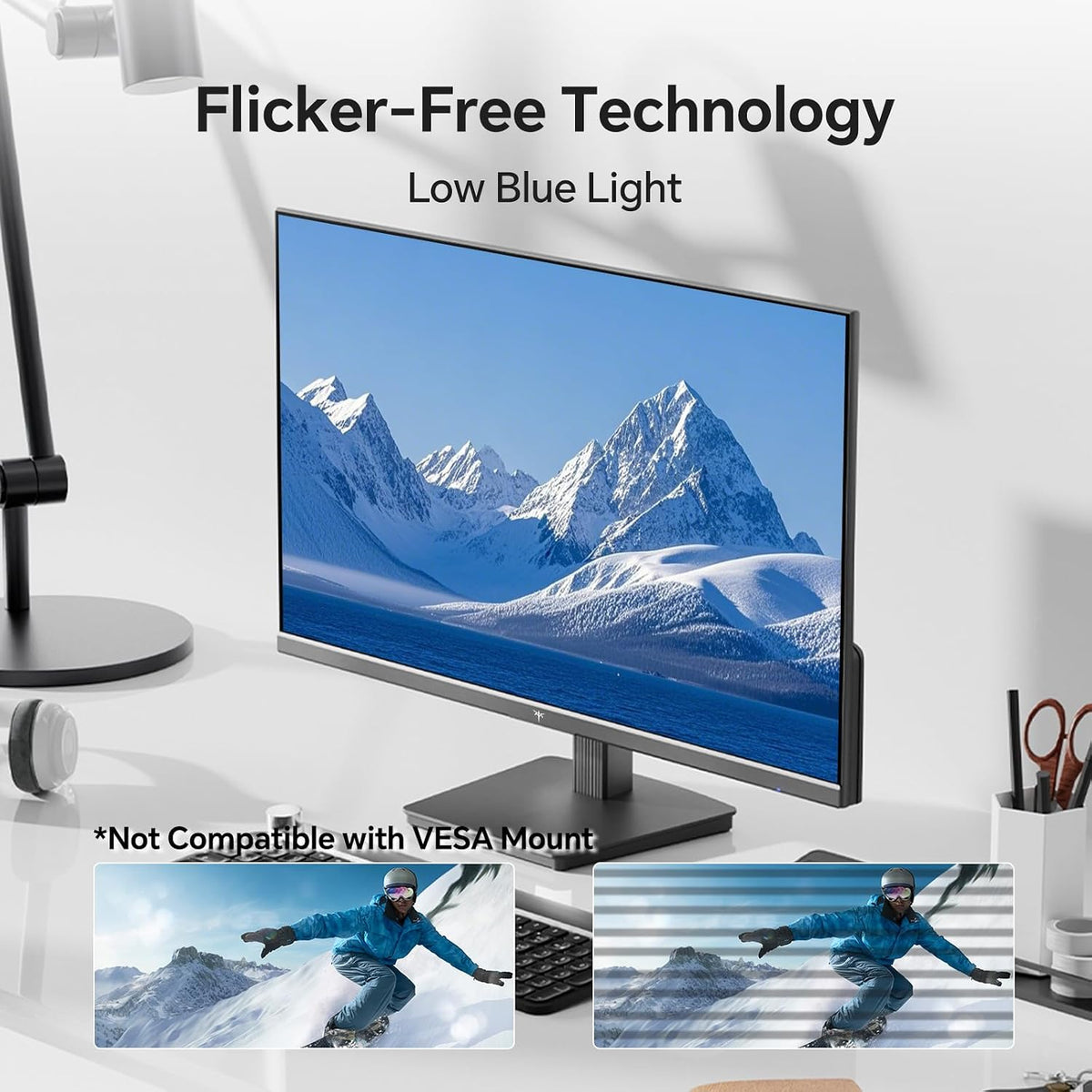KTC 27 Inch QHD Computer Monitor 100Hz (OC 120Hz), 1440P for Home Office