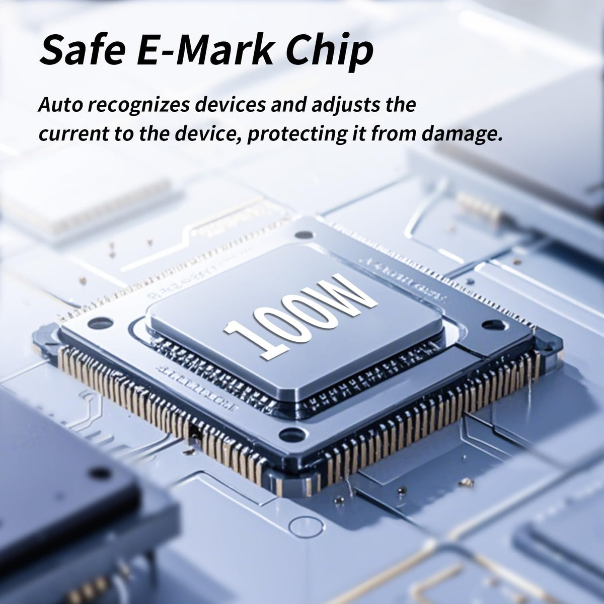 100W USB-C Multi Charging Cable with E-Mark Chip, USB C Cable Fast Charging