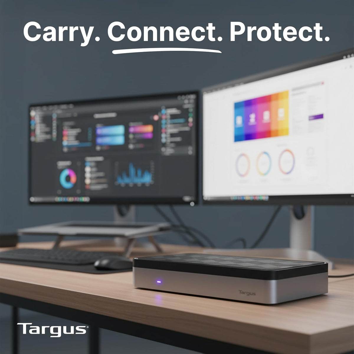 Targus USB-C Universal Quad 4K (QV4K) Docking Station with 100W Power Delivery, Black (DOCK570USZ)