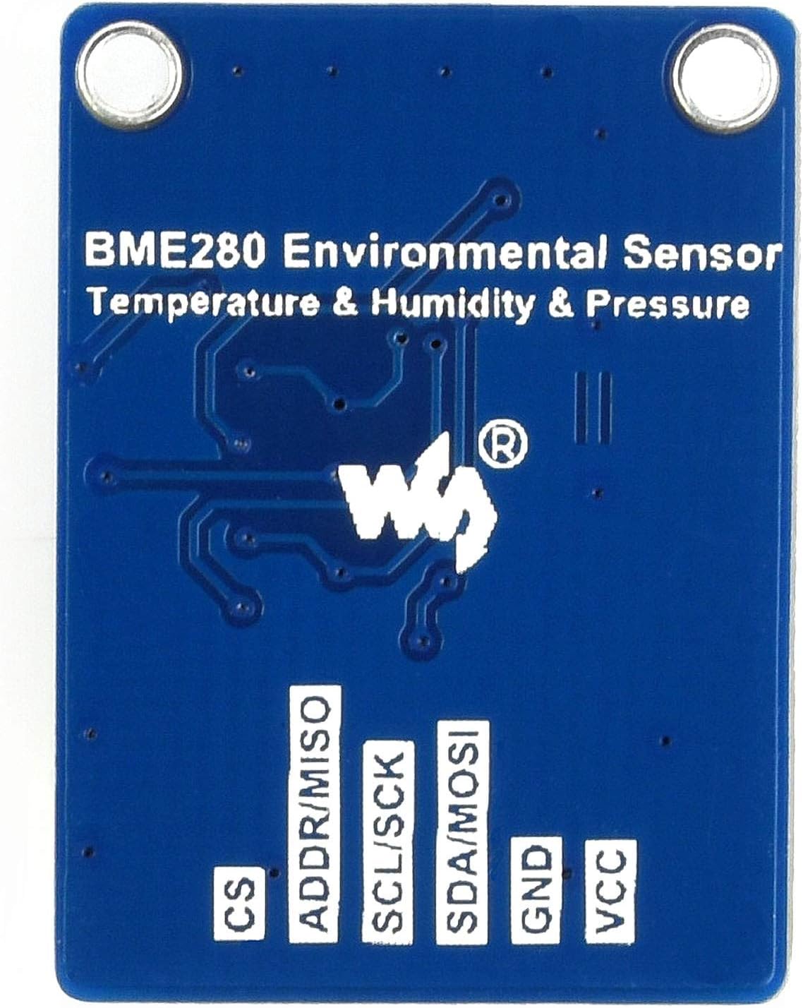 Waveshare BME280 Environmental Sensor, Temperature, Humidity, Barometric Pressure, I2C, SPI, Compatible with Raspberry Pi, Arduino, Pico