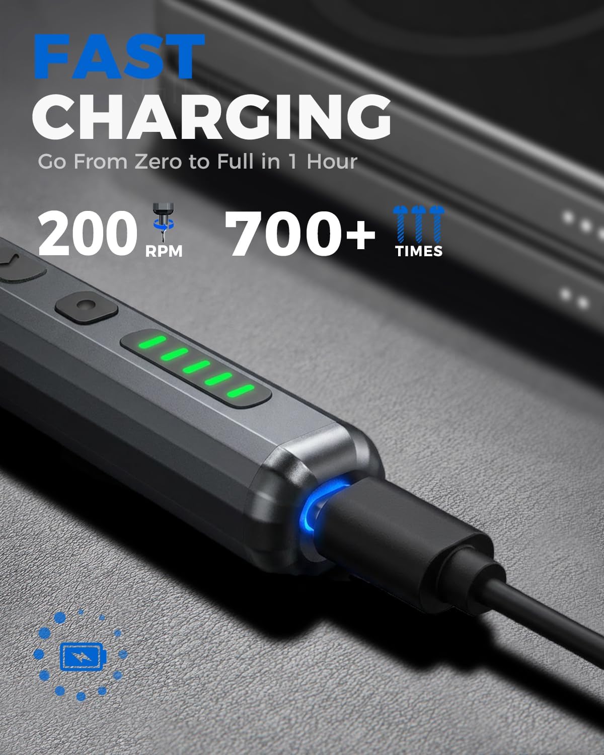 Mini Electric Screwdriver Set 140-IN-1: Small Electric Screwdriver Cordless | 120 Precision Bits, 5 Torque Settings, 4 LED Light, Magnetic Power Screwdriver Repair Tool Kit for PC RC Electronics