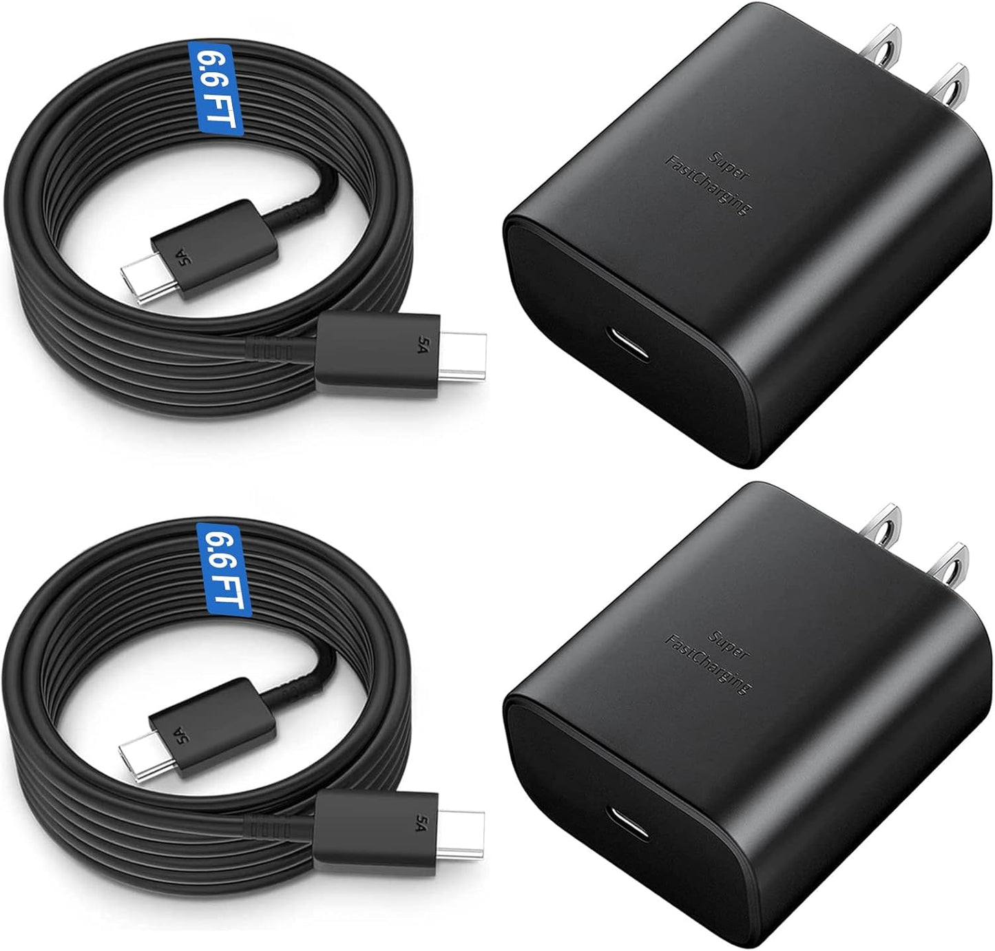45W USB C Super Fast Charger, Type C Charger Fast Charging Android Phone Charger with 6.6ft Cable Cord for Samsung Galaxy S26 Ultra/S26/S26+/S25 Ultra/S25/S24/S23 Ultra/S22 Ultra/S20 Ultra/Note 10