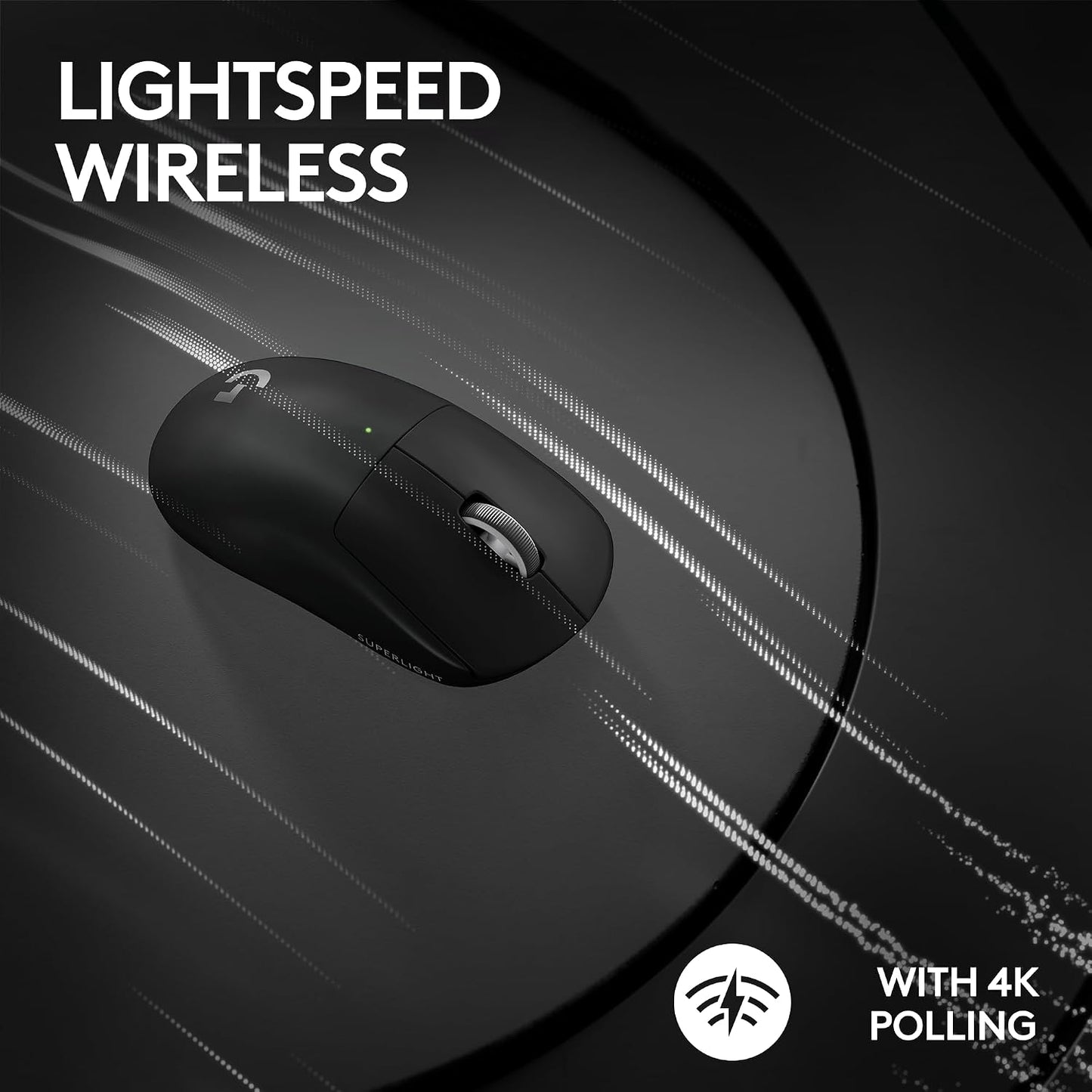 Logitech G PRO X Superlight 2 Lightspeed Wireless Gaming Mouse, 8K Polling, Lightweight, LIGHTFORCE Hybrid Switches, Hero 2 Sensor, 888 IPS, 44,000 DPI,USB-C Charging, PC & Mac (Renewed)