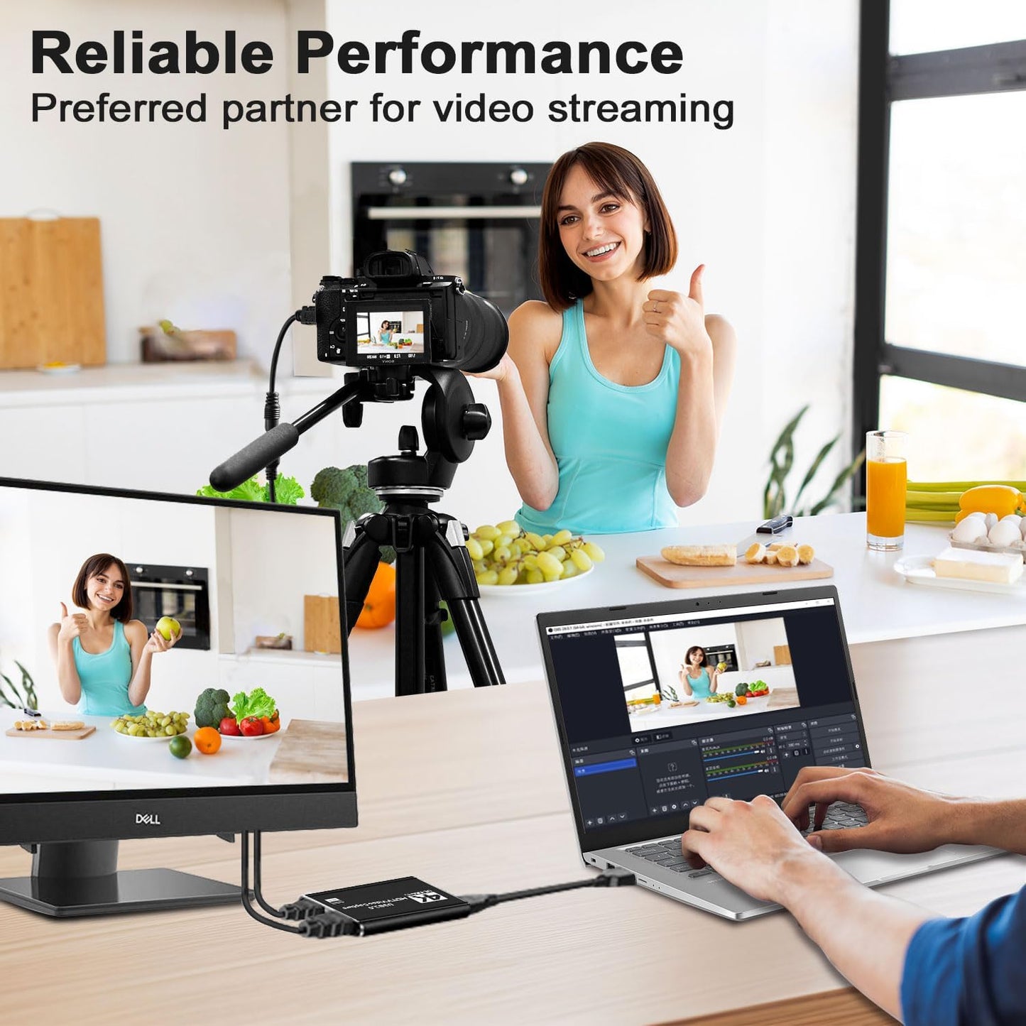 Capture Card for Streaming 4K HDMI Video Capture Card USB 3.0 Video Capture Device Full HD 1080P 60FPS Video Recorder Card for Game Recording Live Streaming Broadcasting Online Meeting Teaching