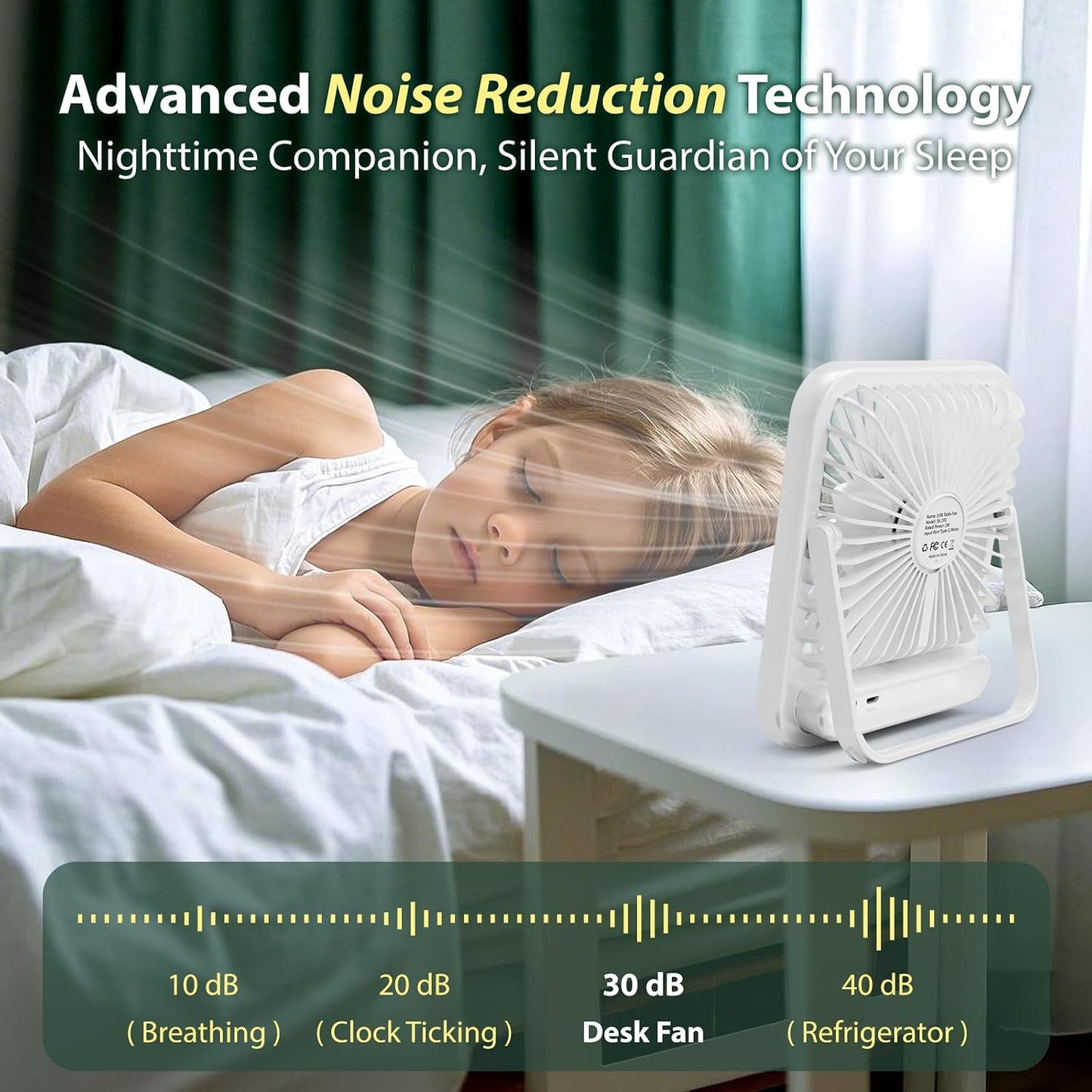 Portable Travel Fan for Cruise Approved, 4000mAh Cruise Essentials 2026 Rechargeable Fan100 Speed Wind Adjustable, Small Travel Essentials for Hotel Beside Sleeping Cruise Ship Must Haves