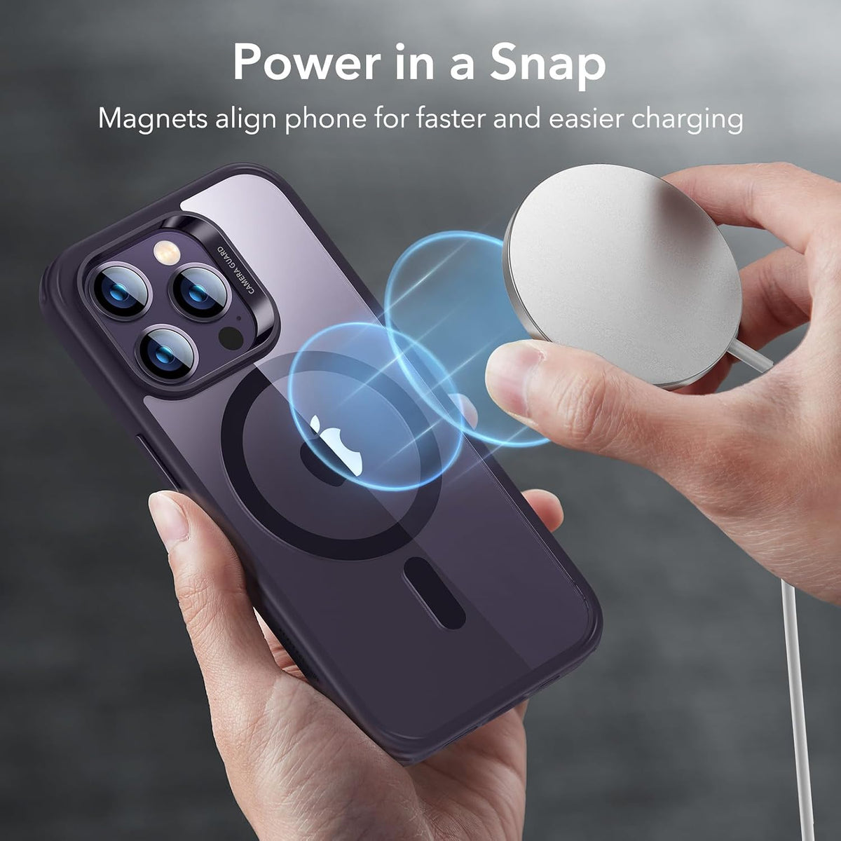 ESR for iPhone 14 Pro Max Case for MagSafe, Anti-Yellowing, Clear Purple | Ultra Slim, 3X Military-Grade Drop Protection, Magnetic Phone Case, Impact Absorbing, Resists Scratches