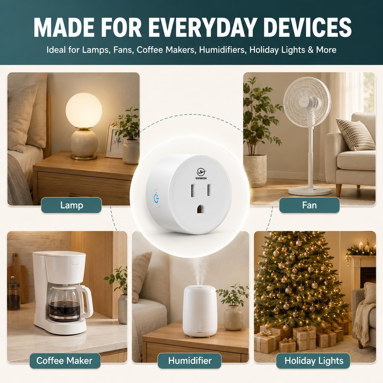Matter Smart Plug, Compatibility with Apple HomeKit, Google Home, Alexa & SmartThings, Easy Setup, Timer Outlet, 2.4GHz WiFi Only, Matter Hub Required (4 Pack)