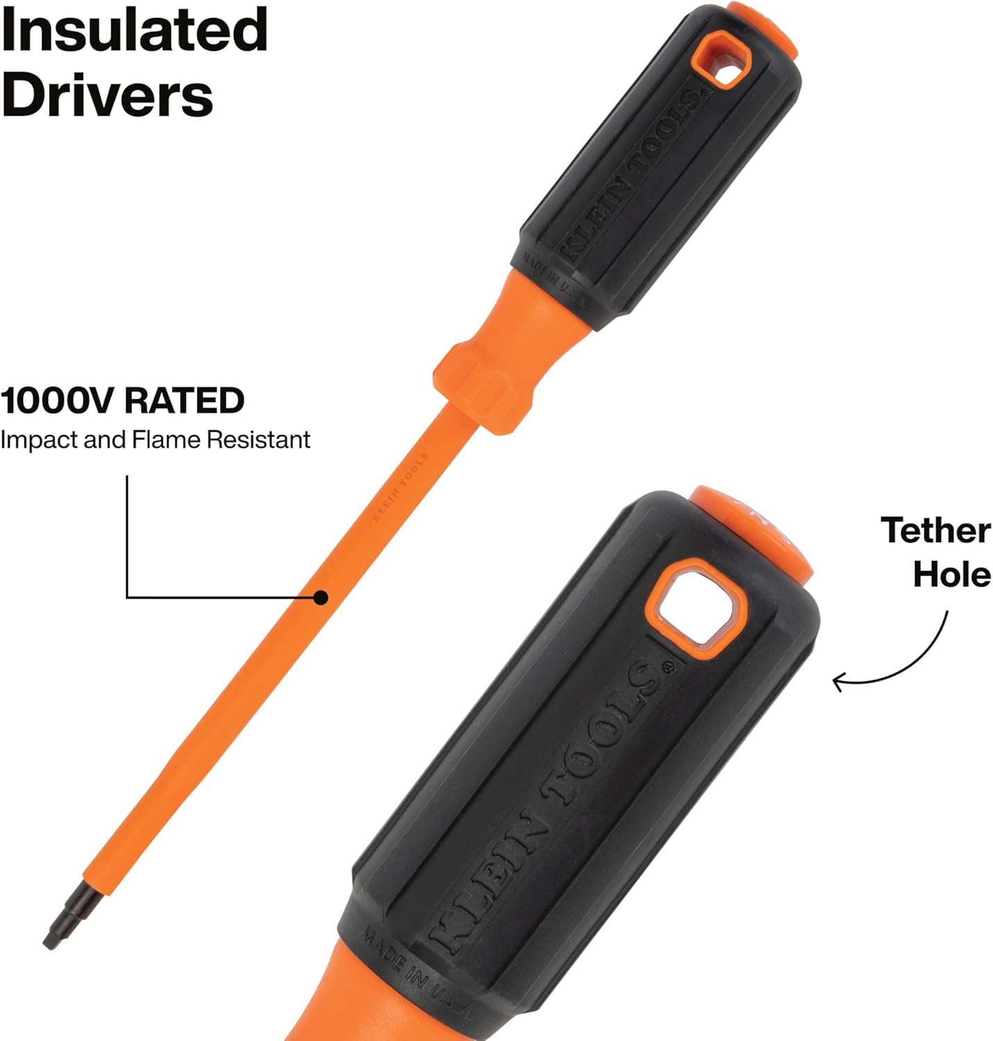 Klein Tools 85814 14-Piece Screwdriver Set, 4 Precision, 5 Standard Drivers with Color-Coded Handles, 3 Insulated Screwdrivers, 1 Demolition Driver, and Magnetizer