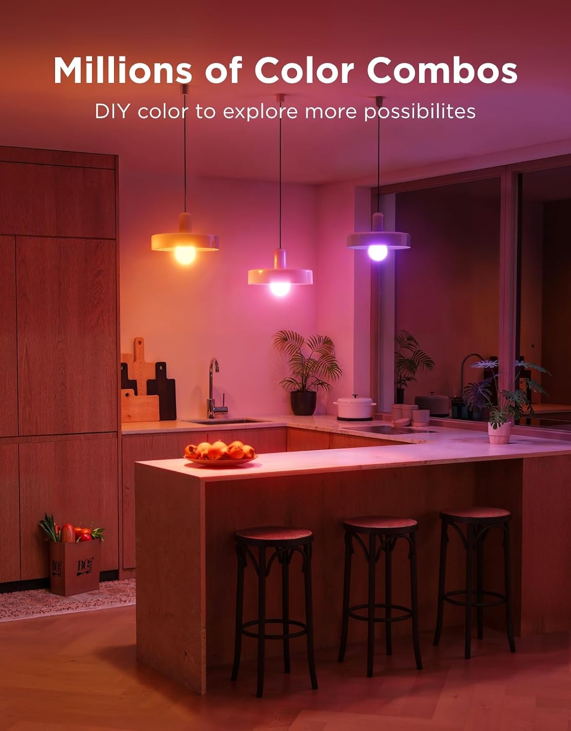 Govee Smart Light Bulbs, A19 Color Changing Light Bulb, 800 LM, E26 Base