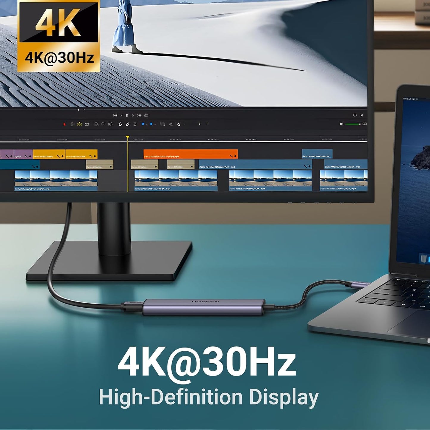 UGREEN USB C Hub 5 in 1 Multiport USB Adapter 4K HDMI, 100W Power Delivery | 3 USB-A Data Ports, USB C Dongle,compatible with MacBook Pro/Air M5/M4/M3/M2/M1, iPad Pro, iMac, iPhone 17 Pro/Pro Max