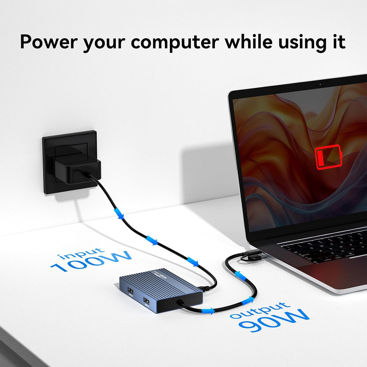 ACASIS USB C to Dual HDMI DisplayLink Adapter for Mac M1/M2/M3/M4/Windows | USB C DisplayLink Docking Station with 2HDMI 4K@60Hz, 3USB-A Ports, 100W PD Charging ,USB A/C to Dual Monitor,Grey