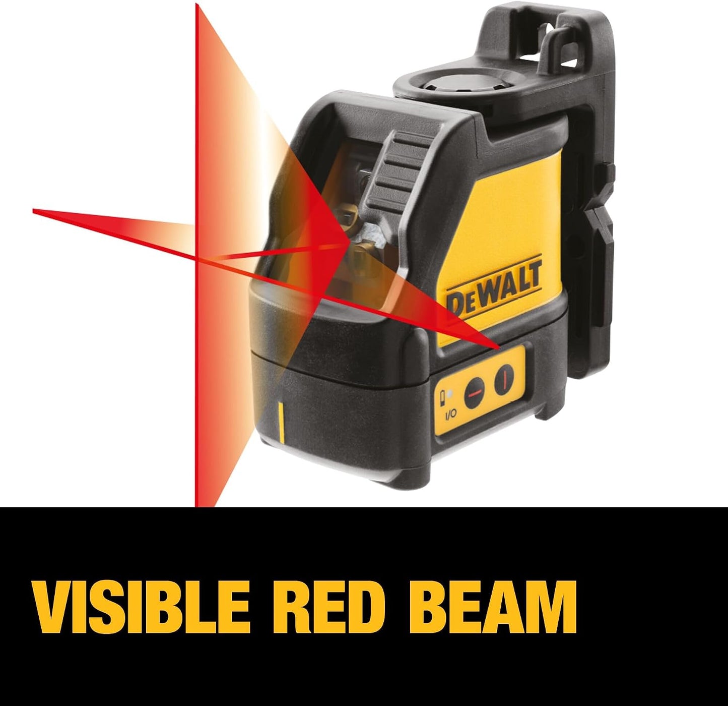 DEWALT Line Laser, Self-Leveling, Cross Line, Red Beam (DW088K)