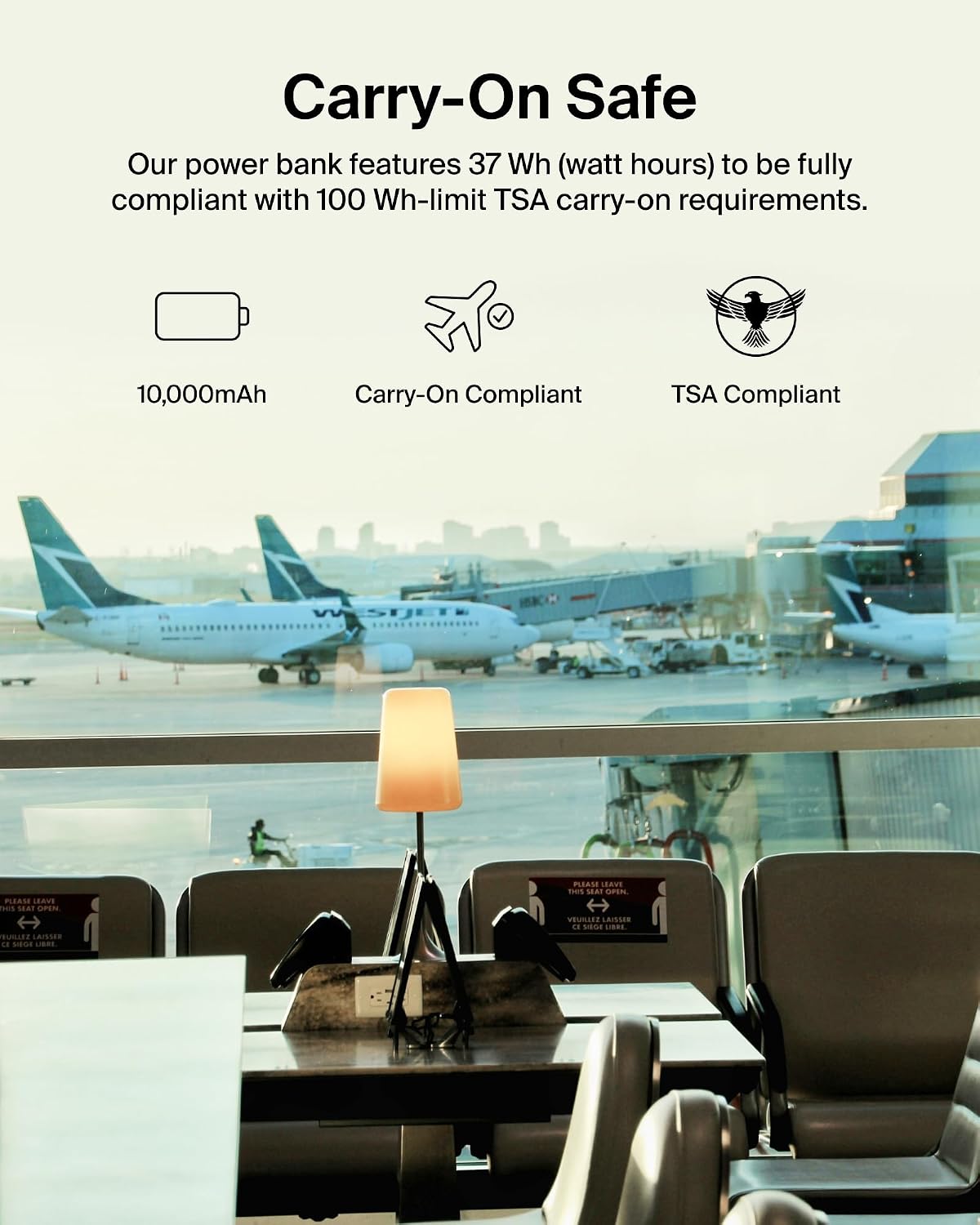 Belkin 10000mAh 20W USB C Power Bank, Portable Charger for iPhone &amp; iPad | Fast Charging, Integrated USB C Cable, Eatra USB C Port, iPhone 17, iPad, Samsung Galaxy S26, Charge 2 Devices