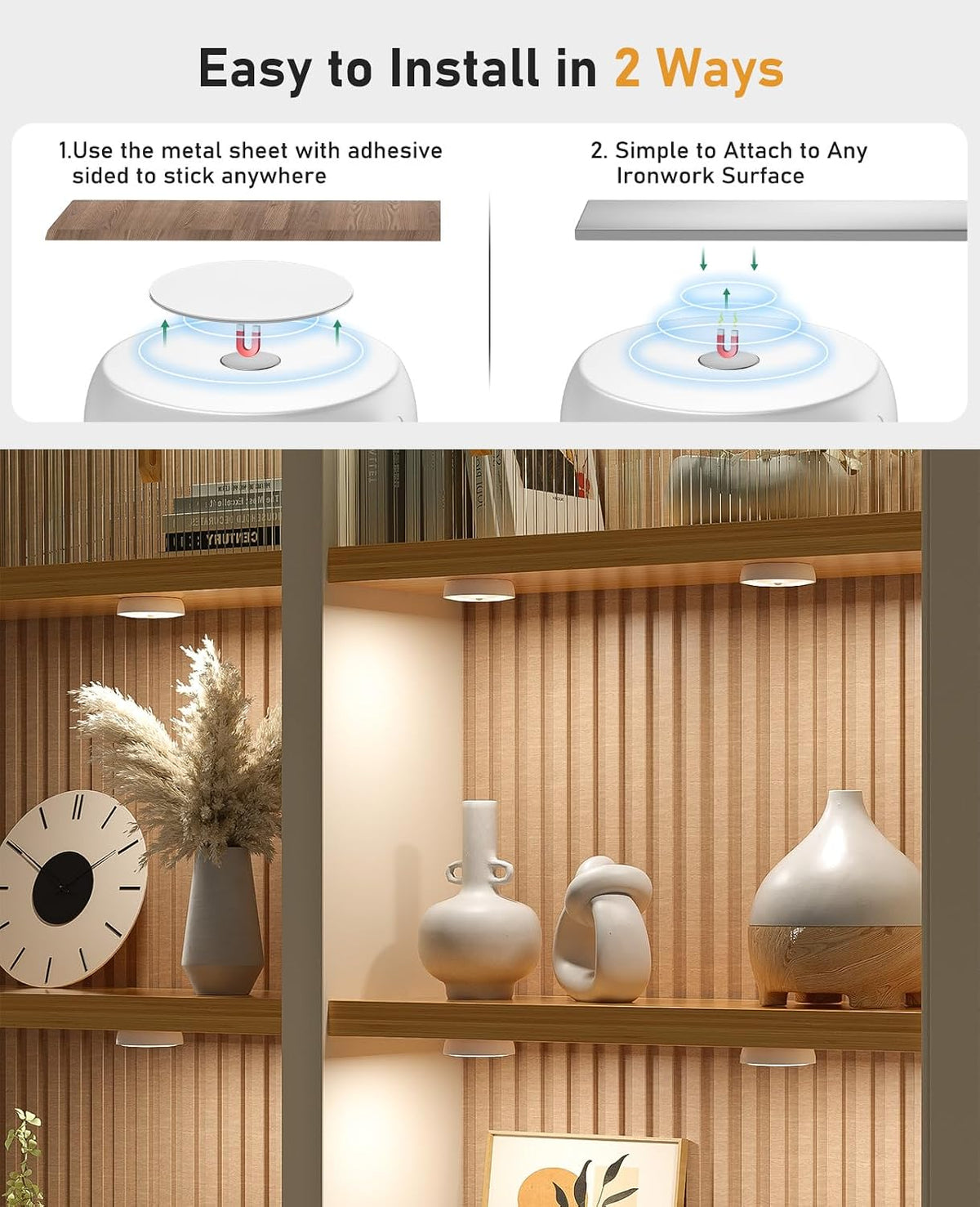 Under Cabinet Lighting with Remote, Motion Sensor Step Lights
