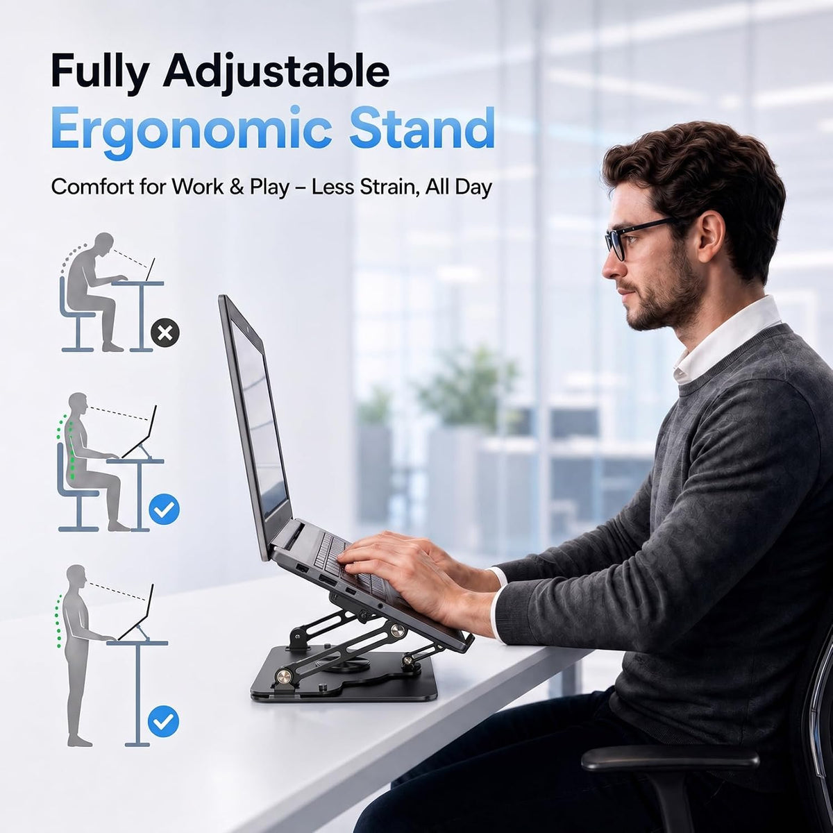 Laptop Cooling Pad with Detachable Fan & Cooler (USB A-C Port)