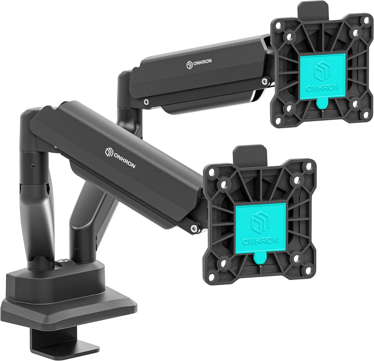 ONKRON Dual Monitor Arm 13-32 Inch, 22 lbs (x2), max VESA 100x100, Black