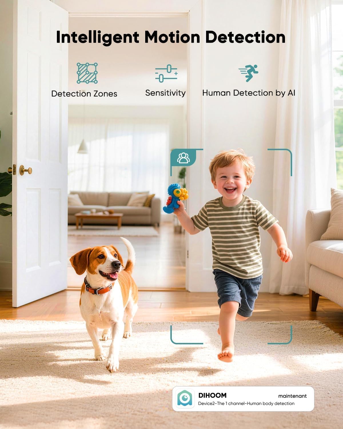 Indoor Camera Wireless, Pet Camera Indoor with Phone App