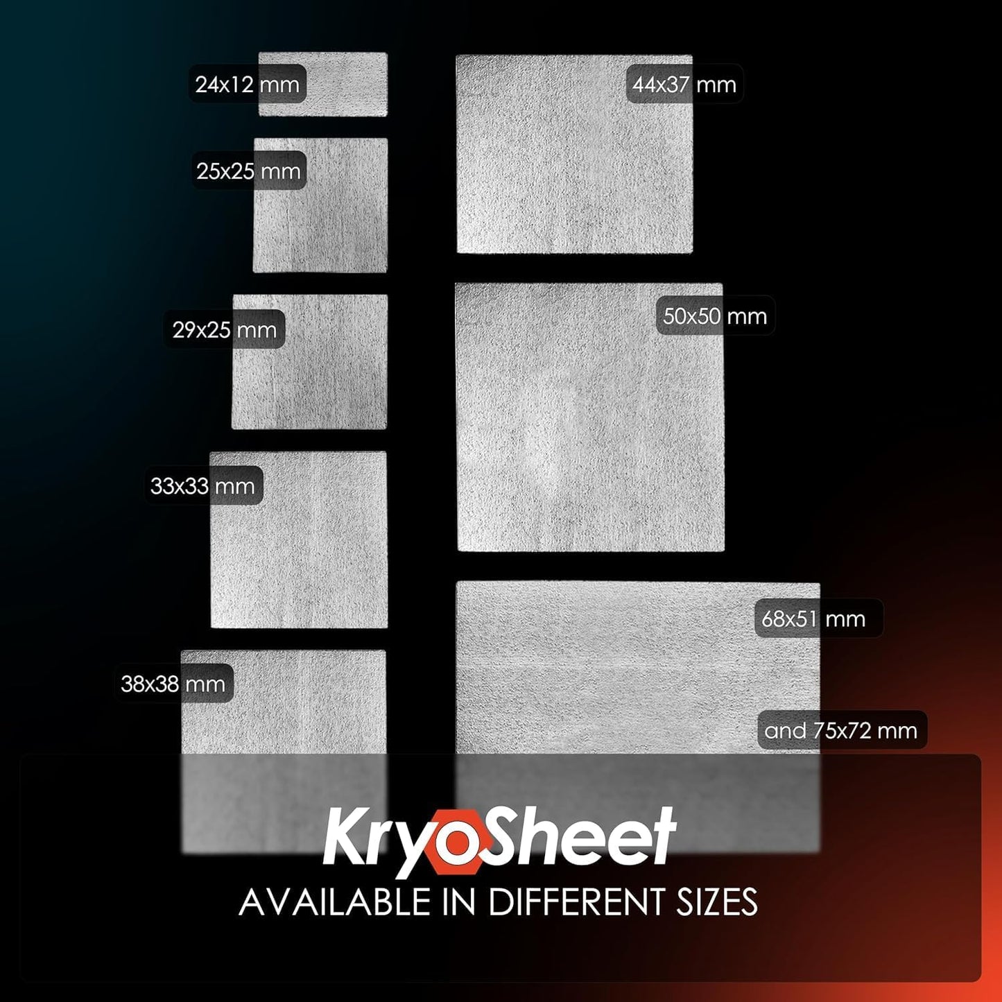 Thermal Grizzly KryoSheet (33x33x0.2mm) – Ultra High Thermal Conductivity Graphene Thermal Pad – Perfect Alternative for Thermal Paste on CPU/GPU/PS4/PS5/Xbox – Made in Sweden
