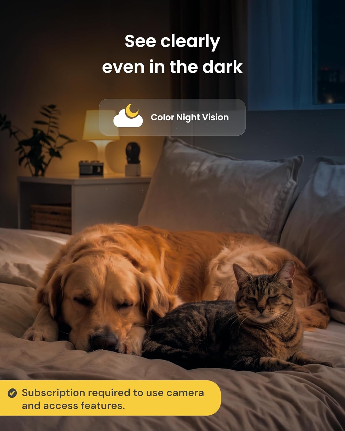 Furbo Mini Pet Camera [Paid Plan Required to Activate] | Stay connected with AI Pet & Home Safety Alerts, Mountable 130° Wide View, Video History, 2-Way Audio, Paid Plan Required