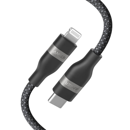 Anker USB C to Lightning Cable, Upcycled-Braided Cord (3 ft) | Ultra-Fast Charging, for iPhone 14 / 13 / 12 / 11 Series and More