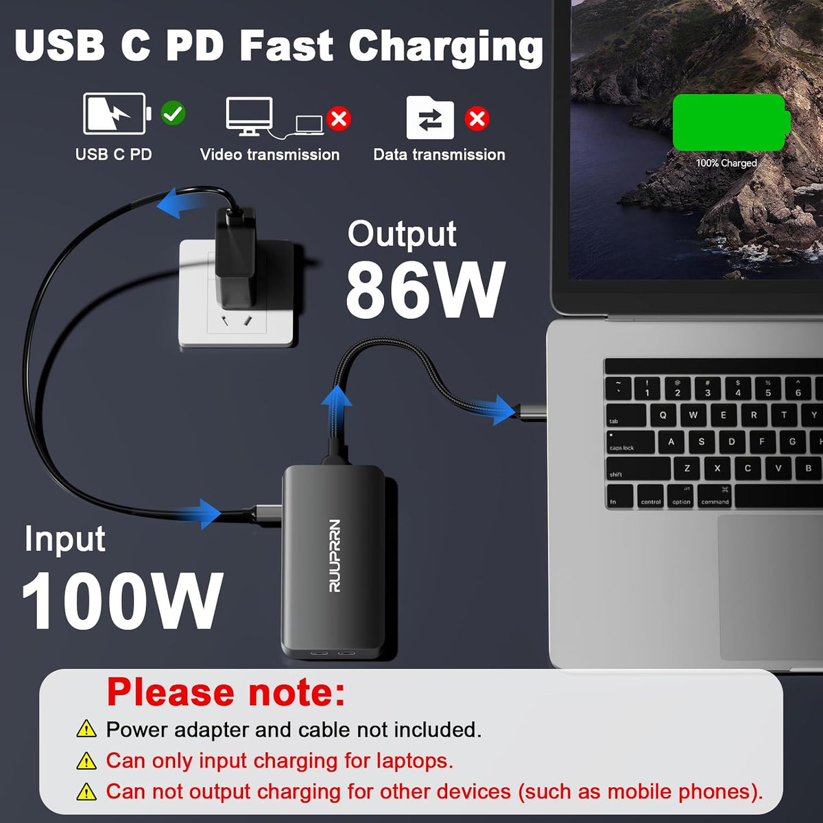 Laptop Docking Station 3 Monitors, 8 in 1 USB C Dock Dongle with 2 HDMI, DP