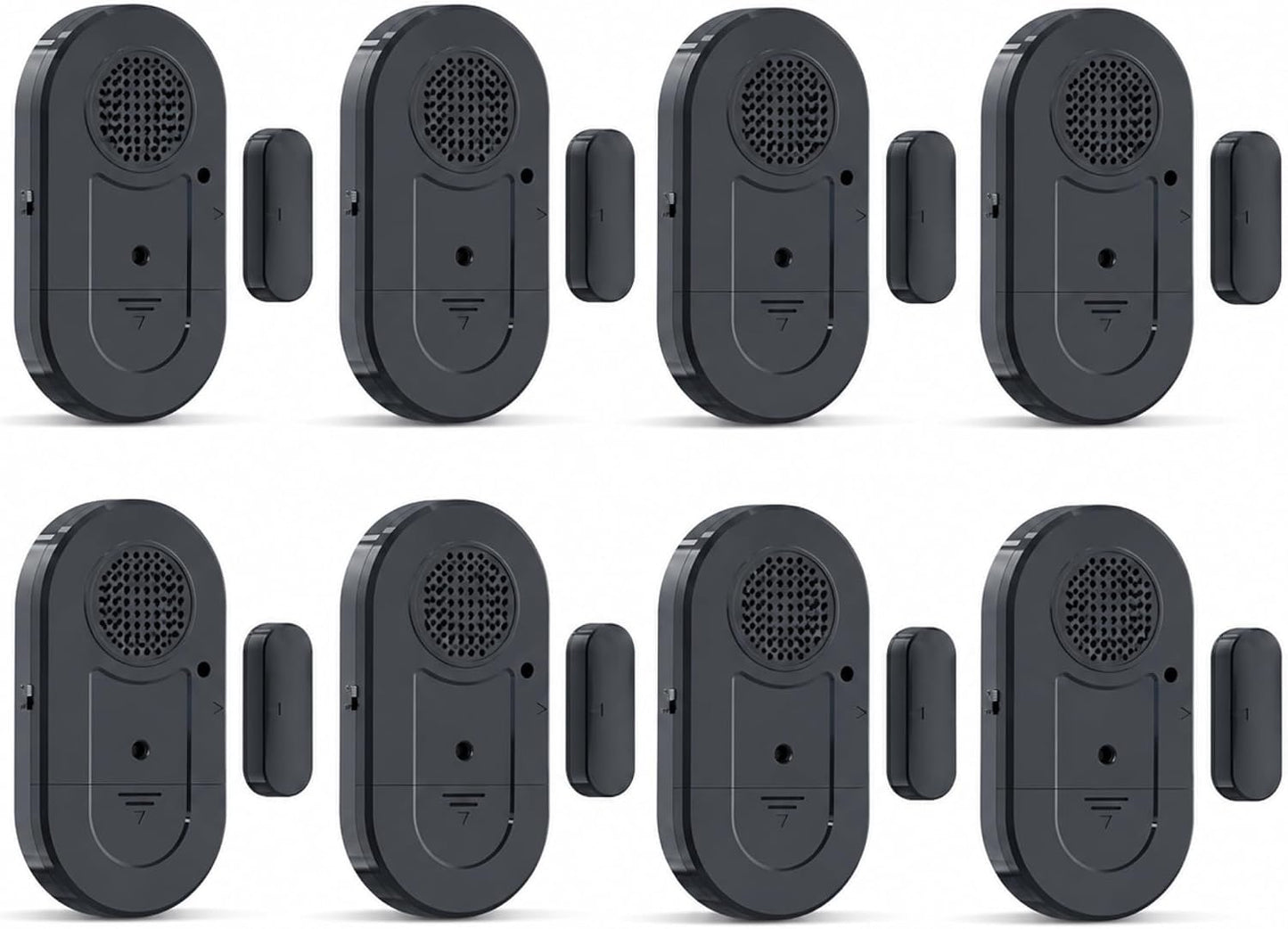 Sanjie Door Window Alarm Sensors, 5 Pack, 125dB, Volume Control | 125dB wireless sensors alert when doors or windows open, with adjustable volume, easy installation and long battery life