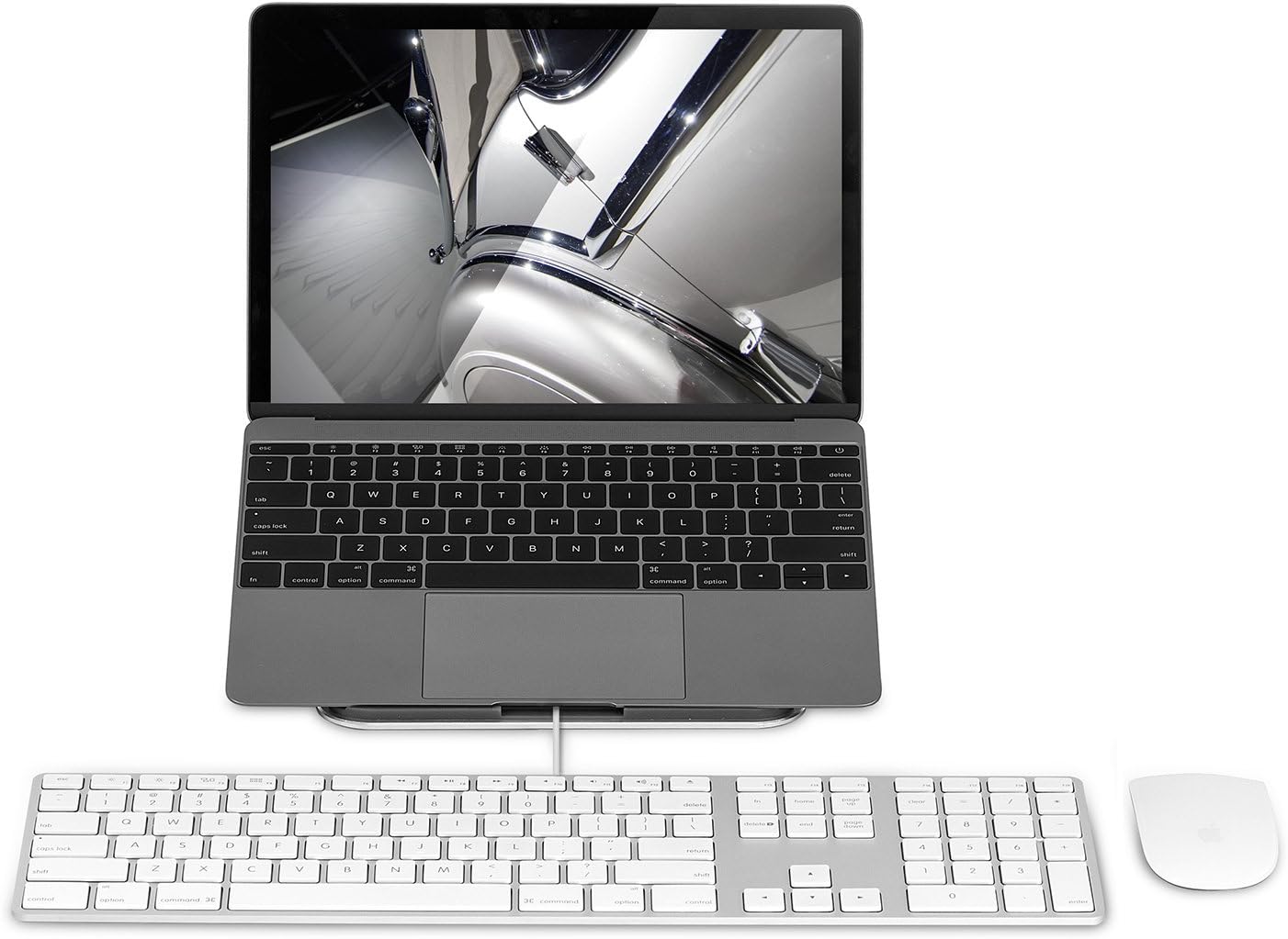 Mount-It! Tilted Laptop Riser for MacBook and iPad Pro - Ergonomic Laptop and Tablet Wedge - Notebook Cooling Stand for MacBook Pro, Chromebook, iPad Pro, Drawing Tablets with 11"-15" Screens