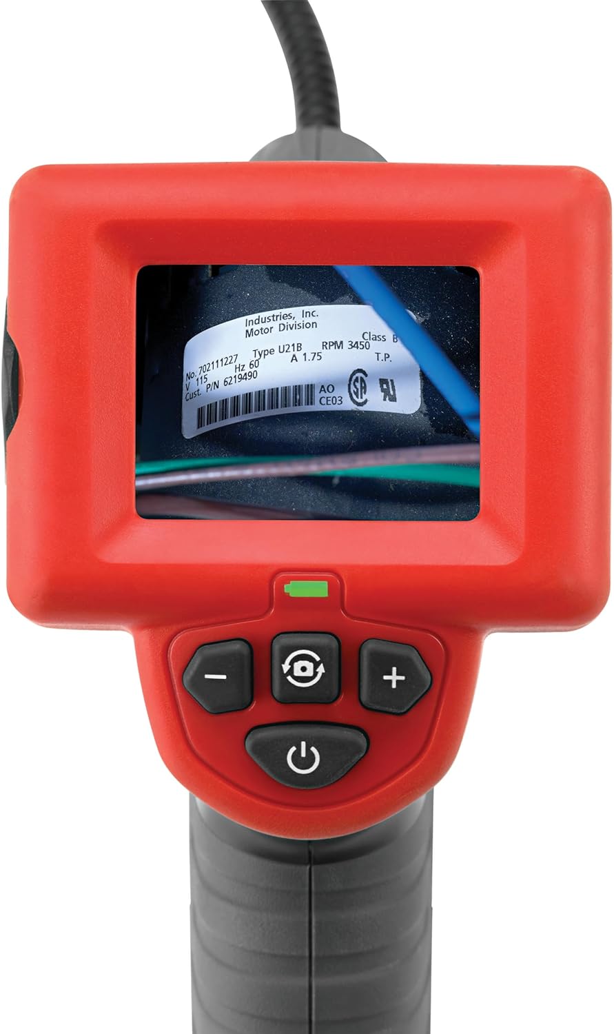 RIDGID 40043 Micro CA-25 Hand-Held Inspection Camera with 4' Cable, Borescope, Red