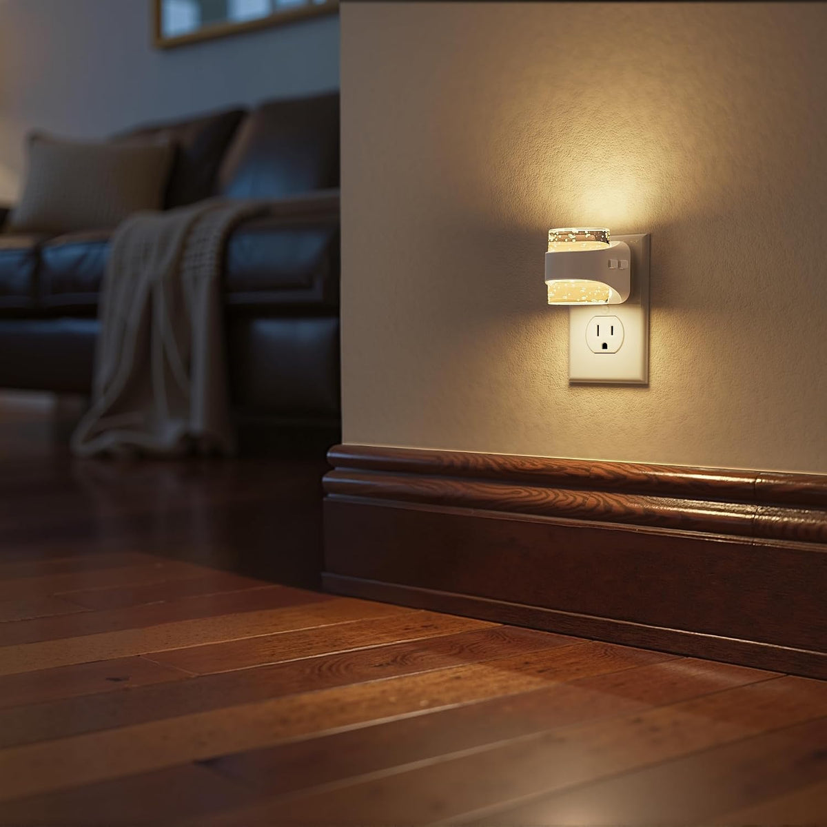 Briignite Night Light Dimmable Night Lights Plug Into Wall Bubble Design