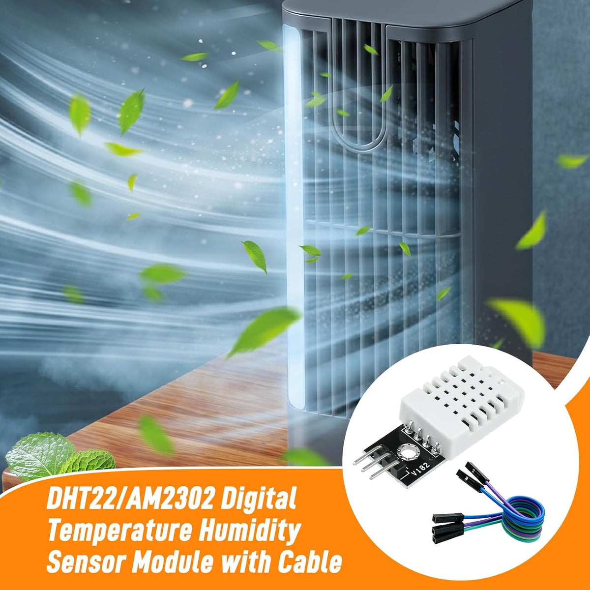 5Pcs DHT22 Digital Temperature Humidity Sensor Module with Cable