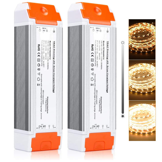 LEDMO 60W Dimmable LED Driver 12V DC Quiet Operation Universal Regulated
