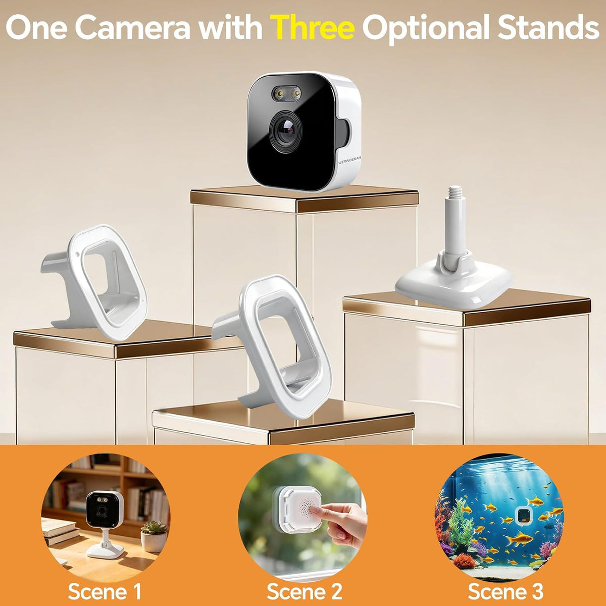 2K 3MP Window Camera, Indoor Cameras for Home Security, 2.4GHz & 5GHz WiFi