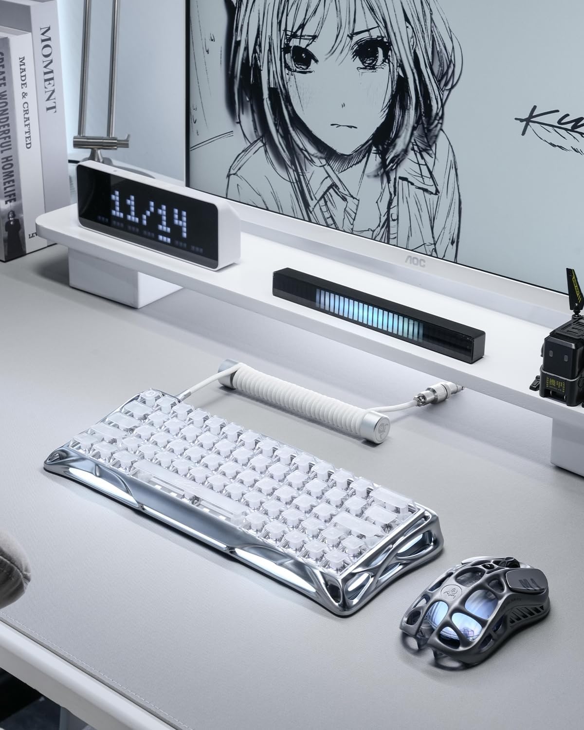 GravaStar Mercury V60 Pro 60% HE Magnetic Gaming Keyboard, True 8kHz Polling Rate, 0.125ms Latency, Dynamic Rapid Trigger, 0.005mm Adjustable Actuation, Full Aluminum Frame