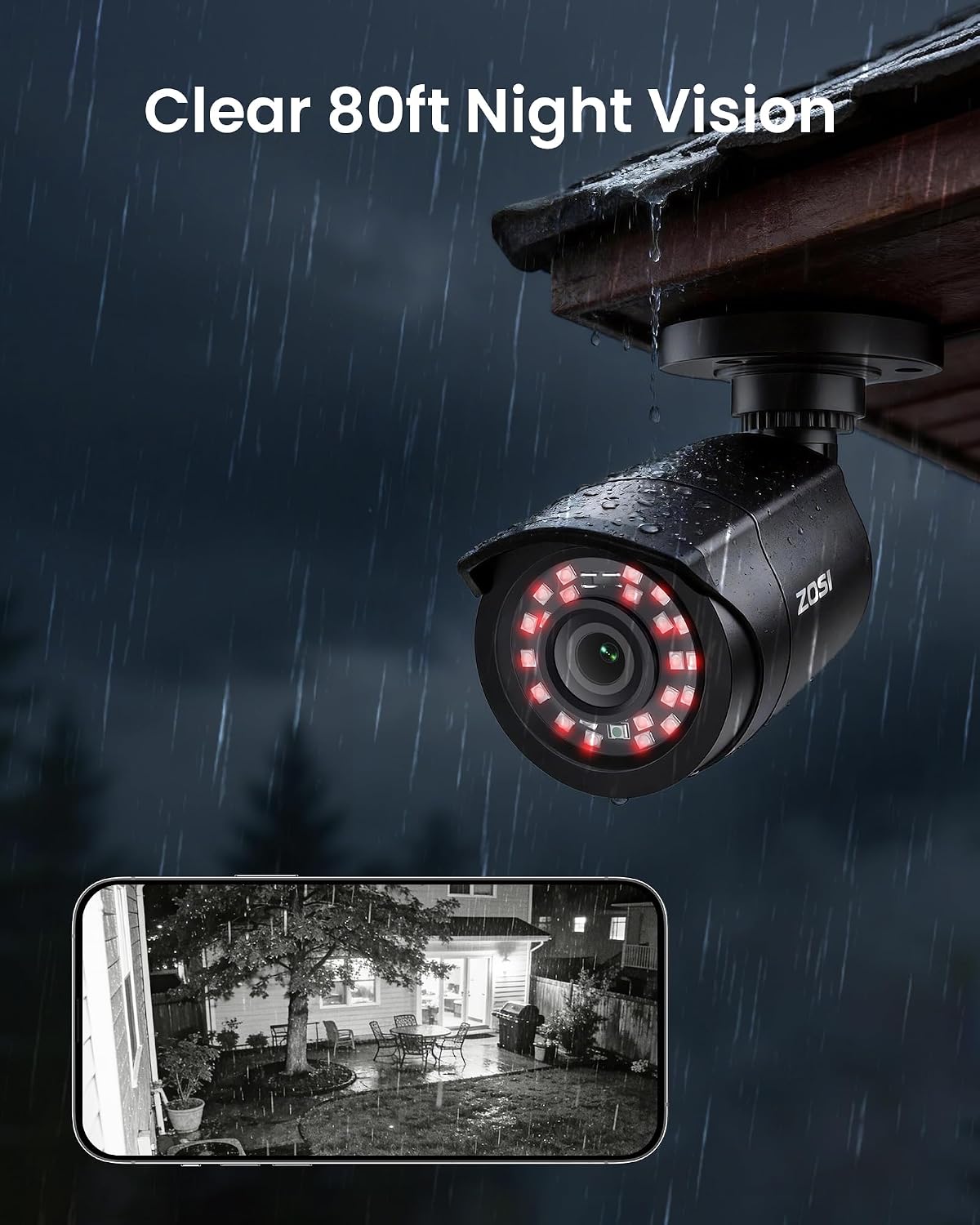 ZOSI 3K Lite Security Camera System with AI Human Vehicle Detection,H.265+ 8CH HD TVI Video DVR Recorder with 4X HD 1920TVL 1080P Indoor Outdoor Weatherproof CCTV Cameras,Remote Access,1TB Hard Drive