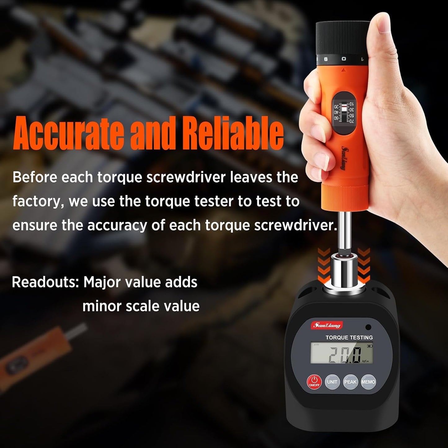 Sanliang 36Pcs Torque Screwdriver Wrench Driver Set 10-70 Inch Pounds lbs with 29 S2 Bits，5 Drive Sockets ，1/4" Socket Adapter for Maintenance,Tools, Bike Repairing and Mounting.